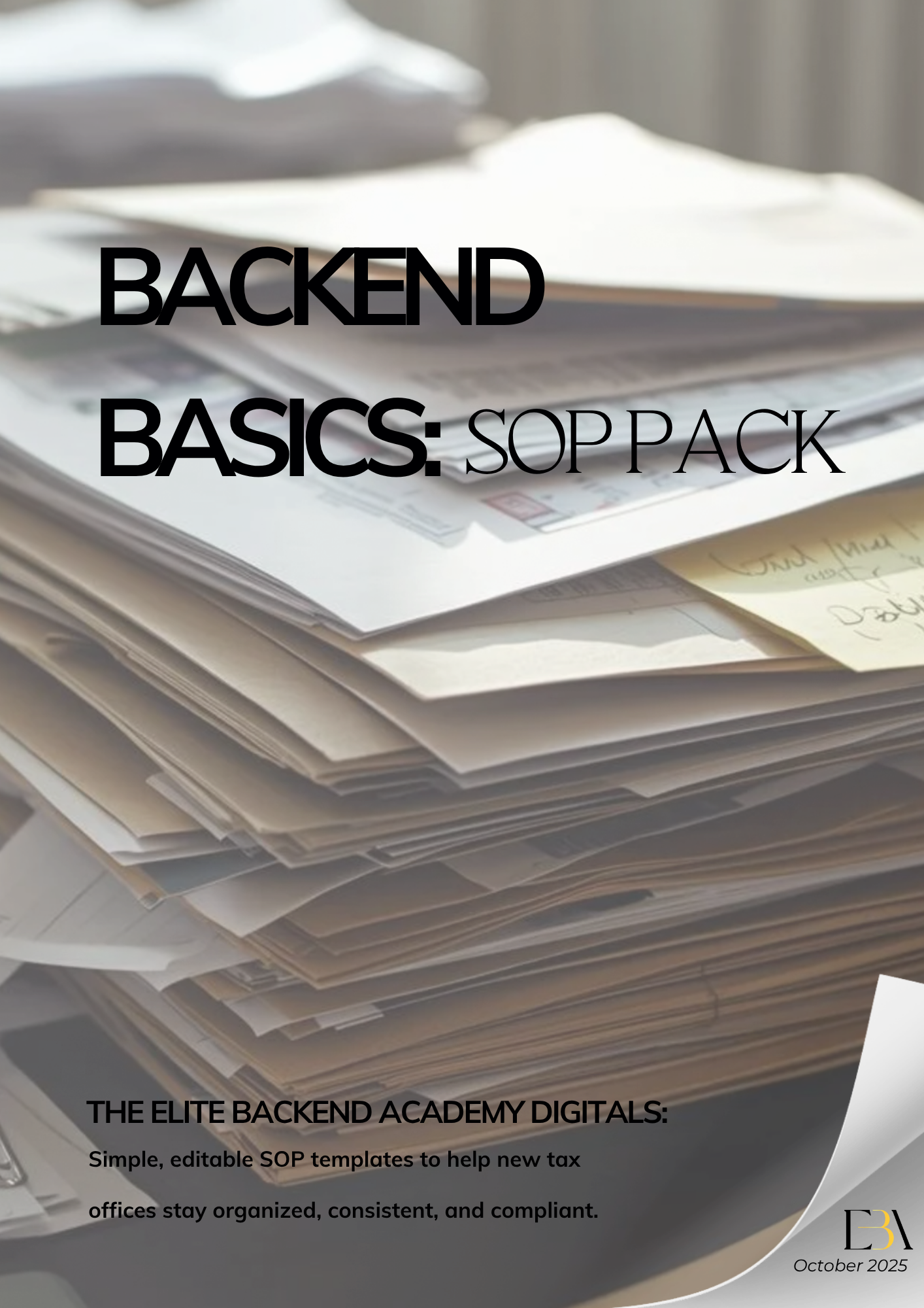 Backend Basics: SOP Pack for Tax Offices