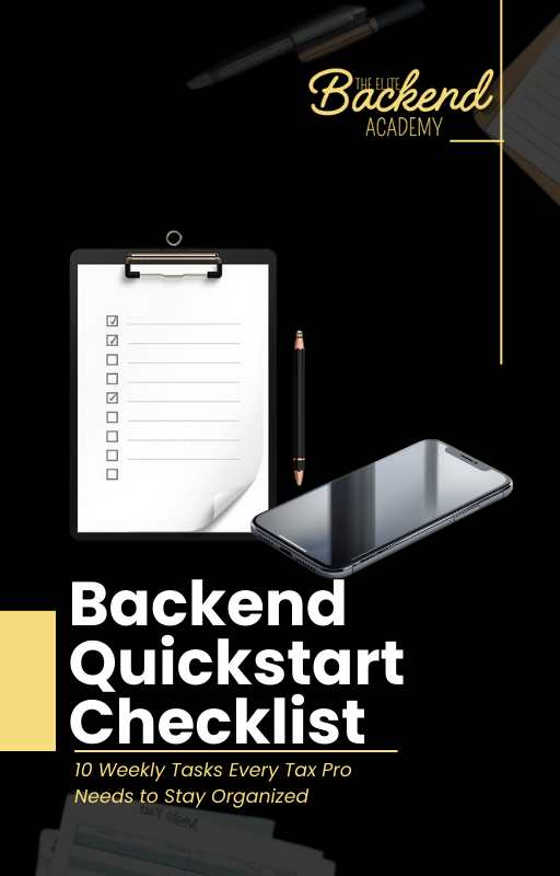 Backend Quickstart Checklist.