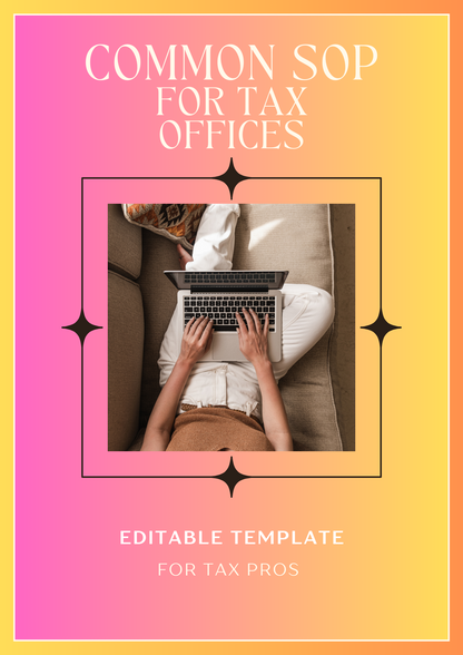 4 SOP Templates for Tax pros