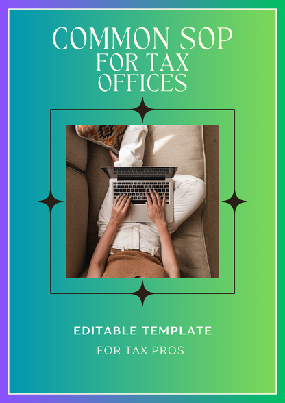 4 SOP Templates for Tax pros