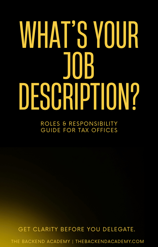 What’s Your Job Description? Roles & Responsibility Guide for Tax Offices