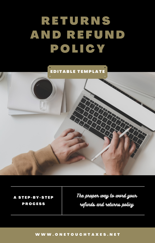 Editable Returns and Refund Policy Template